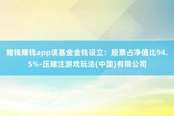 赌钱赚钱app该基金金钱设立：股票占净值比94.5%-压赌注游戏玩法(中国)有限公司