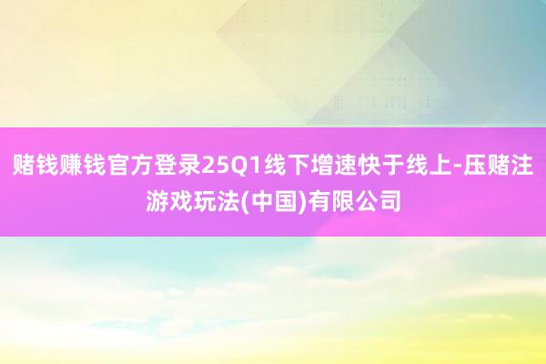 赌钱赚钱官方登录25Q1线下增速快于线上-压赌注游戏玩法(中国)有限公司