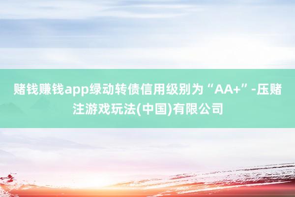赌钱赚钱app绿动转债信用级别为“AA+”-压赌注游戏玩法(中国)有限公司