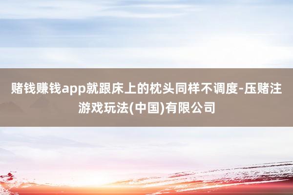 赌钱赚钱app就跟床上的枕头同样不调度-压赌注游戏玩法(中国)有限公司