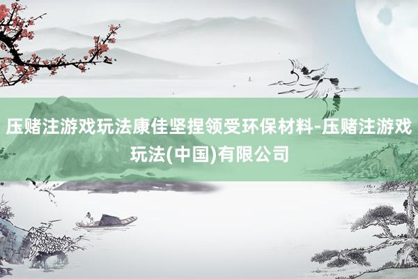 压赌注游戏玩法康佳坚捏领受环保材料-压赌注游戏玩法(中国)有限公司