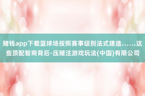 赌钱app下载篮球场按照赛事级别法式建造……这些顶配智商背后-压赌注游戏玩法(中国)有限公司